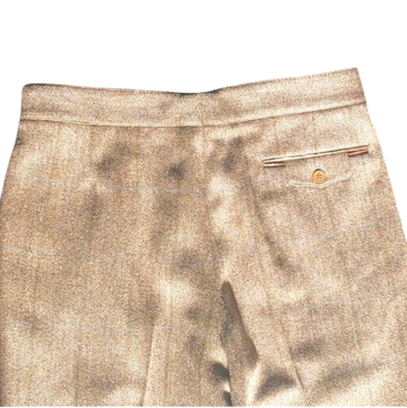 Zanella Pure Wool Pants,32, Brown & Multicolor Threading. - Picture 10 of 12